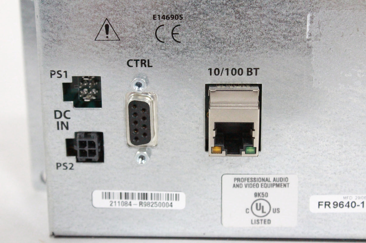 Grass Valley/Miranda NV9640A 2 RU LCD X-Y Control Panel (1371-13-15)