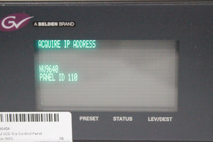 Grass Valley/Miranda NV9640A 2 RU LCD X-Y Control Panel (1371-13-2)