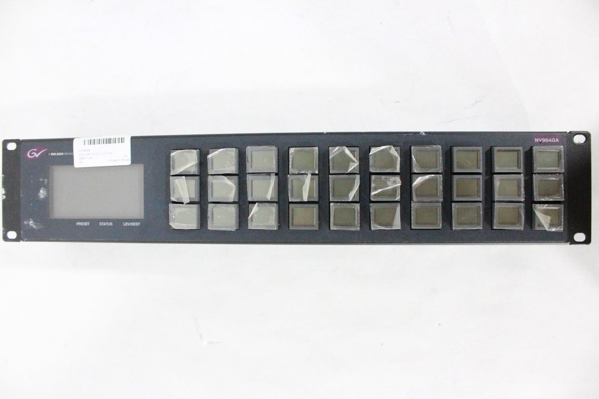 Grass Valley/Miranda NV9640A 2 RU LCD X-Y Control Panel (1371-13-5)