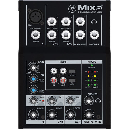 Mackie Mix5 5-channel Compact Mixer