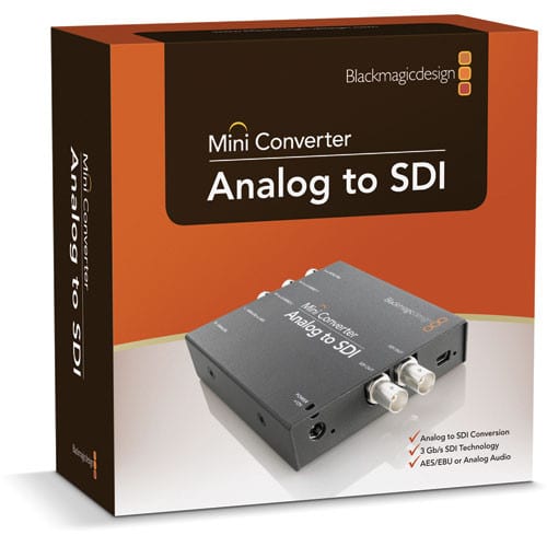 Blackmagic Design BMD-CONVMAAS2 Mini Converter - Analog to SDI 2 Main|||Blackmagic Design BMD-CONVMAAS2 Mini Converter - Analog to SDI 2 Main