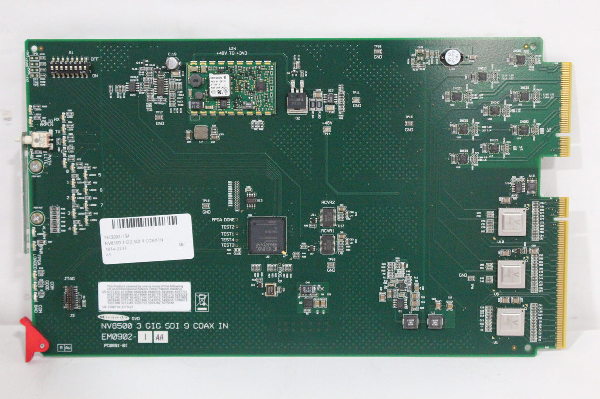 Miranda NV8500 3GIG SDI 9 COAX IN EM0902 Board - 1|Miranda NV8500 3GIG SDI 9 COAX IN EM0902 Board - 2|Miranda NV8500 3GIG SDI 9 COAX IN EM0902 Board - 3