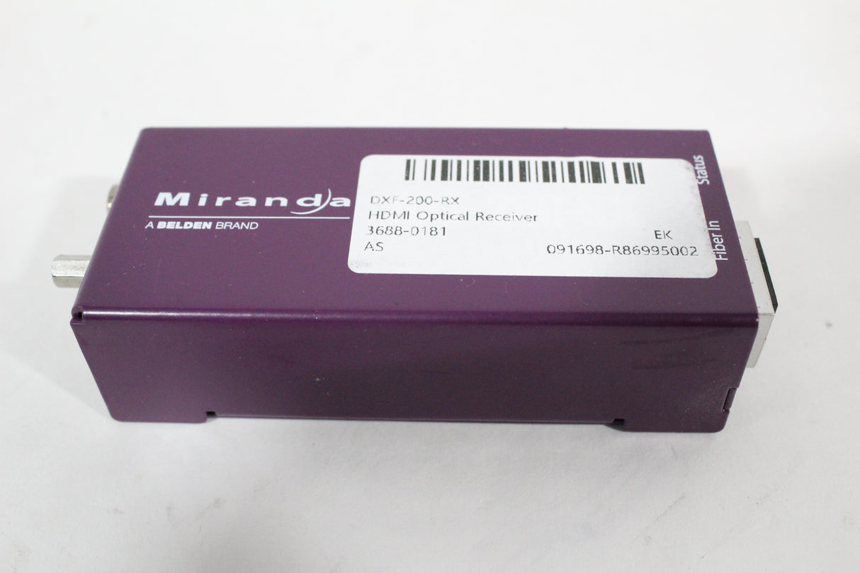 Miranda DXF-200-RX HDMI Optical Receiver (1371-31)