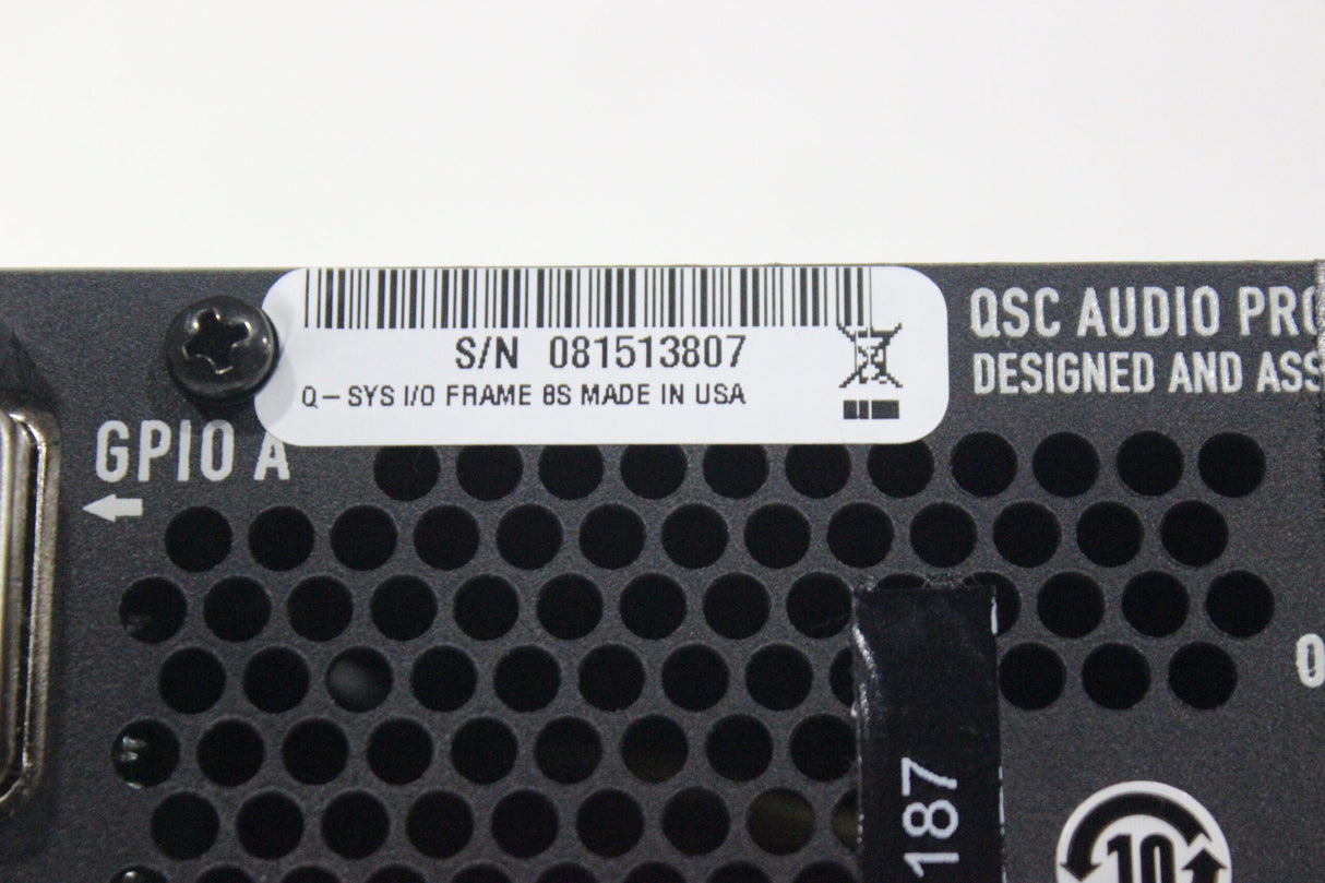 QSC Q-SYS I/O Frame 8s