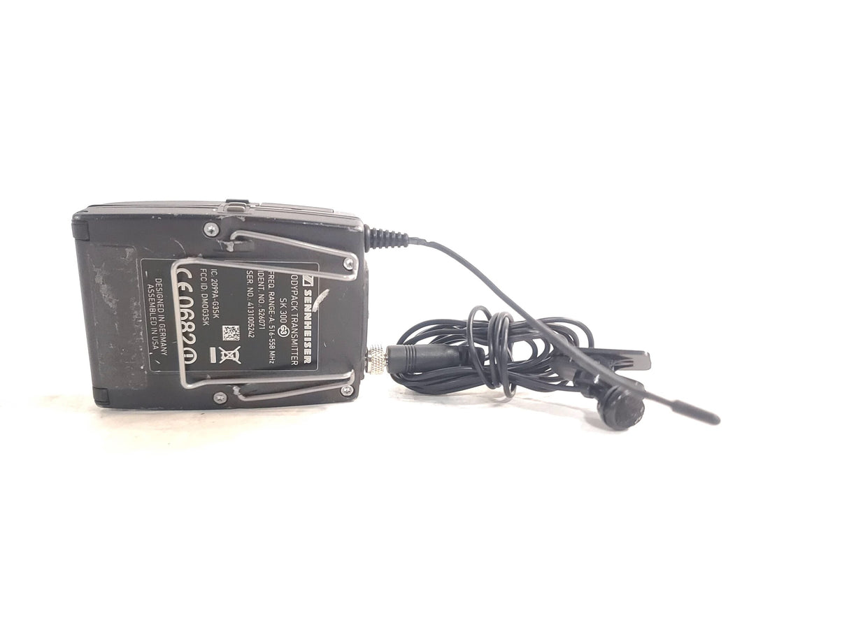 Sennheiser SK 300 G3 Bodypack Transmitter (A: 516 - 558 MHz) w/ Lavalier Mic