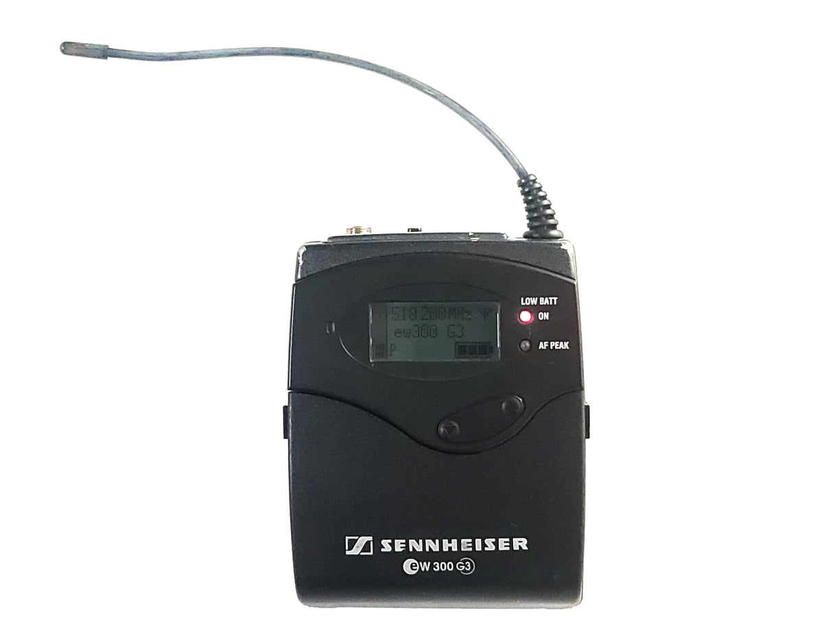 Sennheiser SK 300 G3 Bodypack Transmitter (A: 516 - 558 MHz) w/ Lavalier Mic