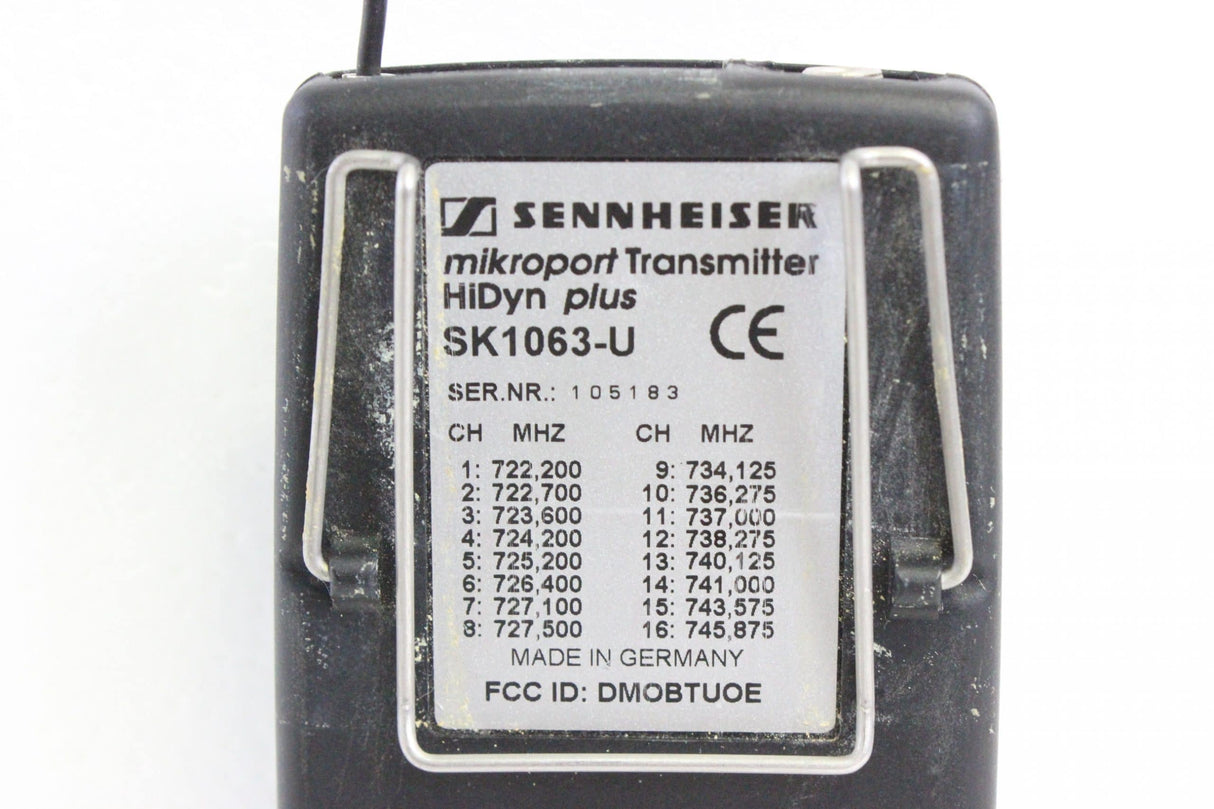 Sennheiser SK-1063-U Body-Pack Transmitter