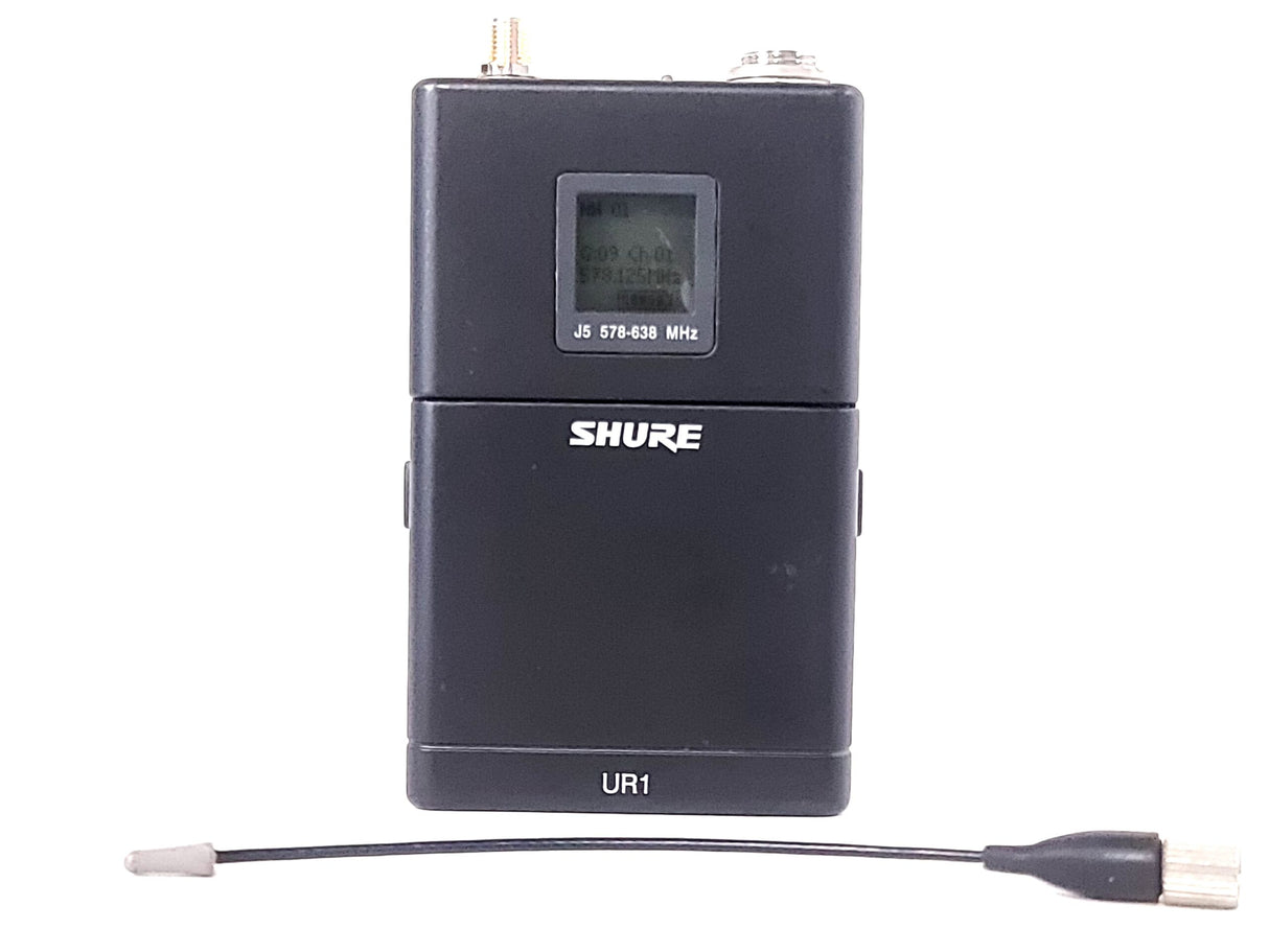 Shure UR1 Bodypack Transmitter (J5: 578 - 638 MHz) w/ Antenna