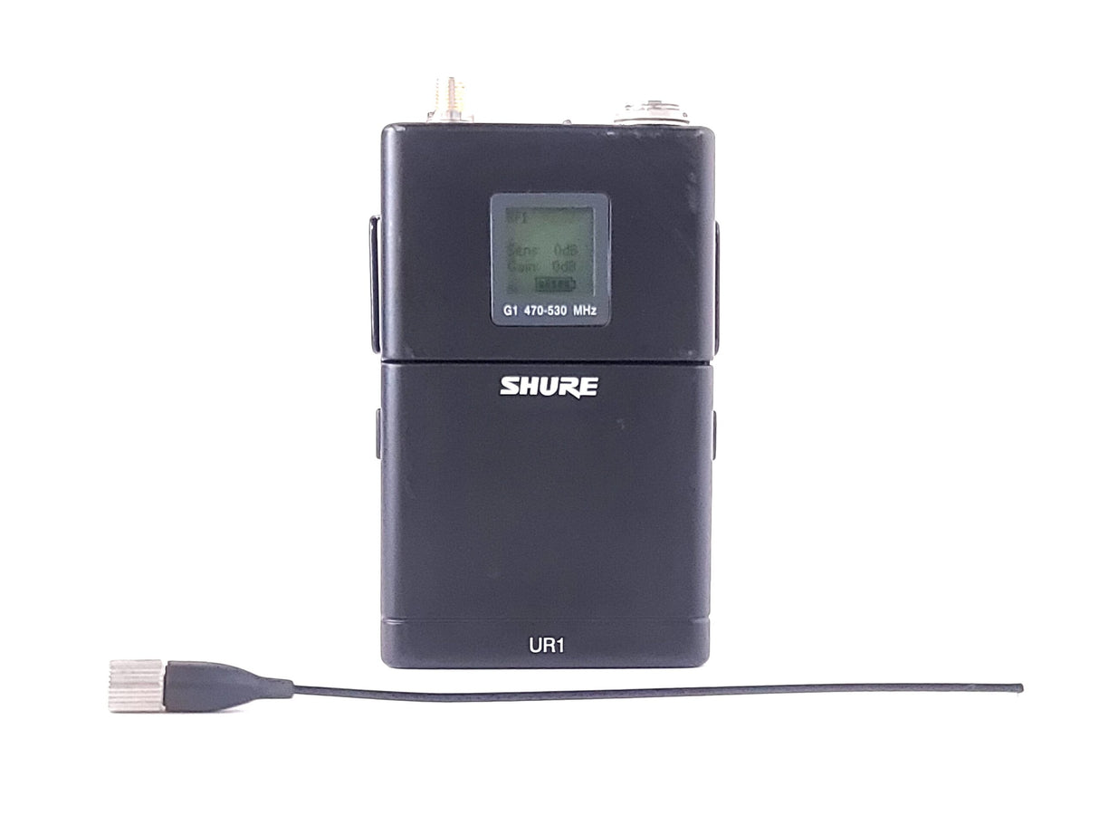 Shure UR1 Wireless Body-Pack Transmitter (G1: 470 - 530 MHz) w/ Antenna