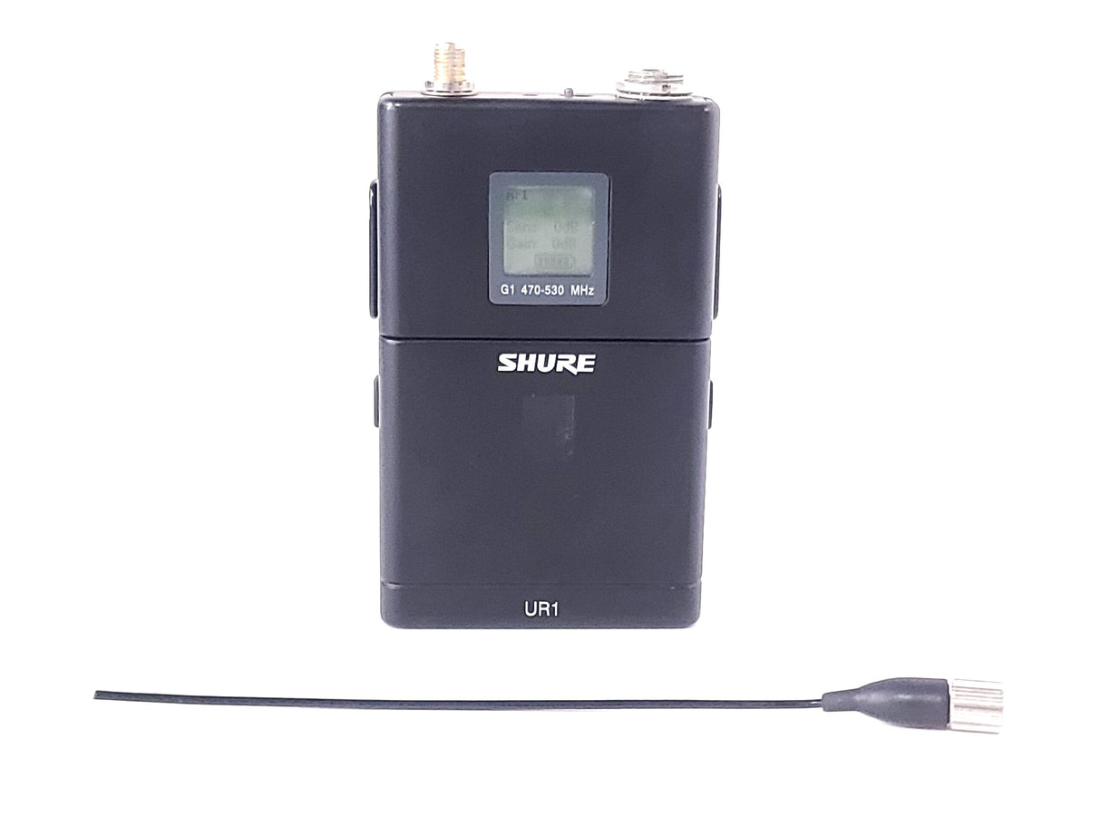 Shure UR1 Wireless Body-Pack Transmitter (G1: 470 - 530 MHz) w/ Antenna