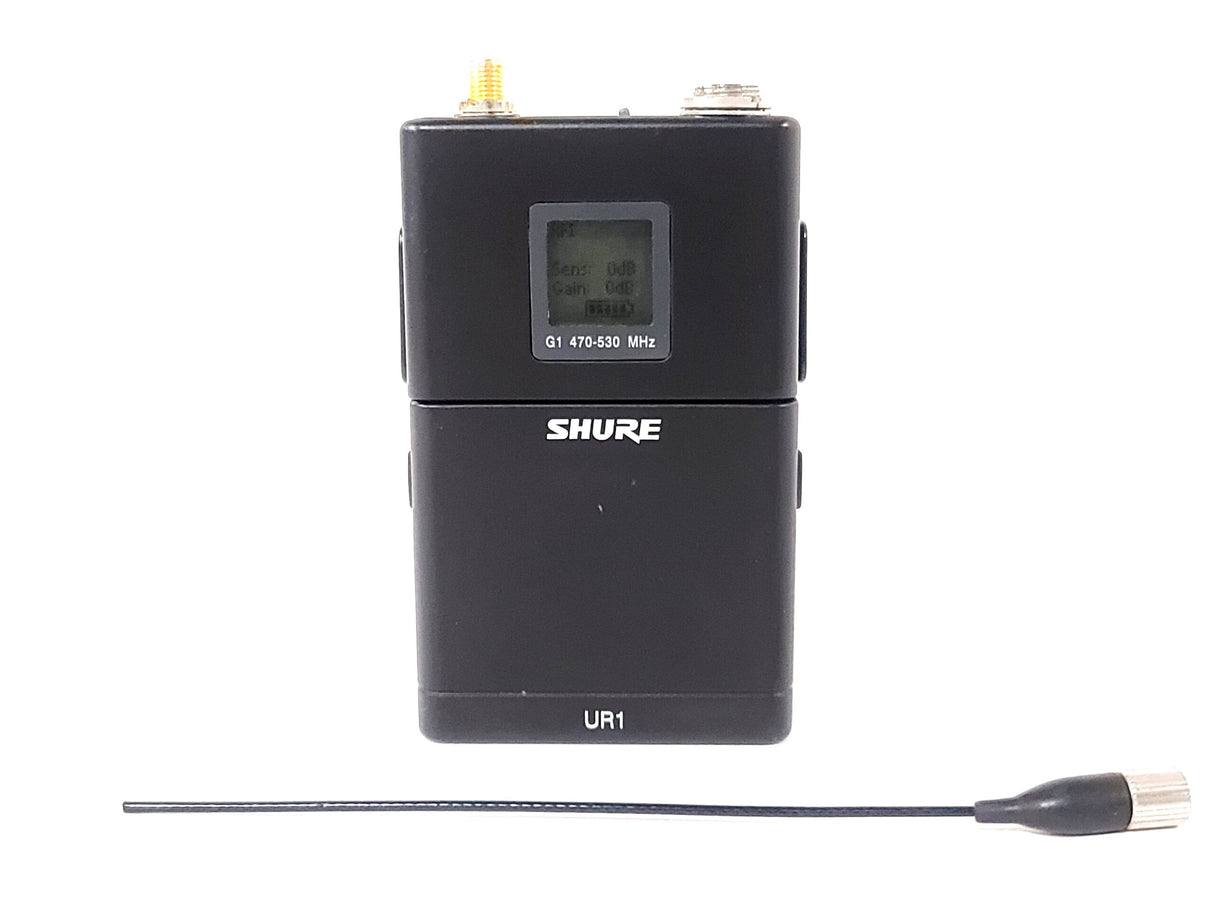 Shure UR1 Wireless Body-Pack Transmitter (G1: 470 - 530 MHz) w/ Antenna