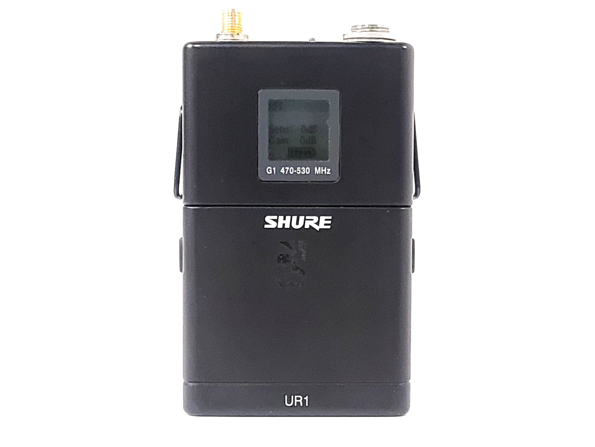 Shure UR1 Wireless Body-Pack Transmitter (G1: 470 - 530 MHz) w/ Antenna