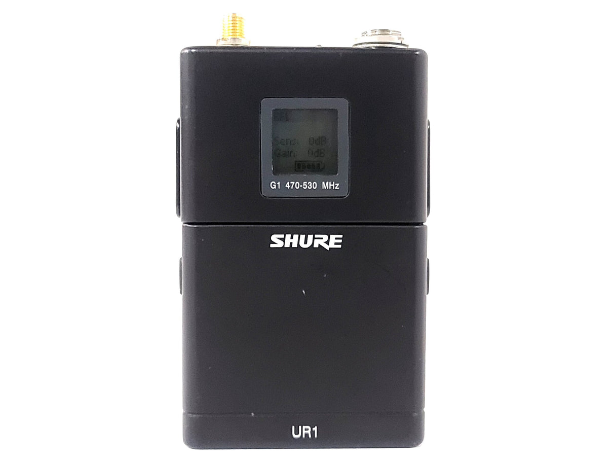 Shure UR1 Wireless Body-Pack Transmitter (G1: 470 - 530 MHz) w/ Antenna