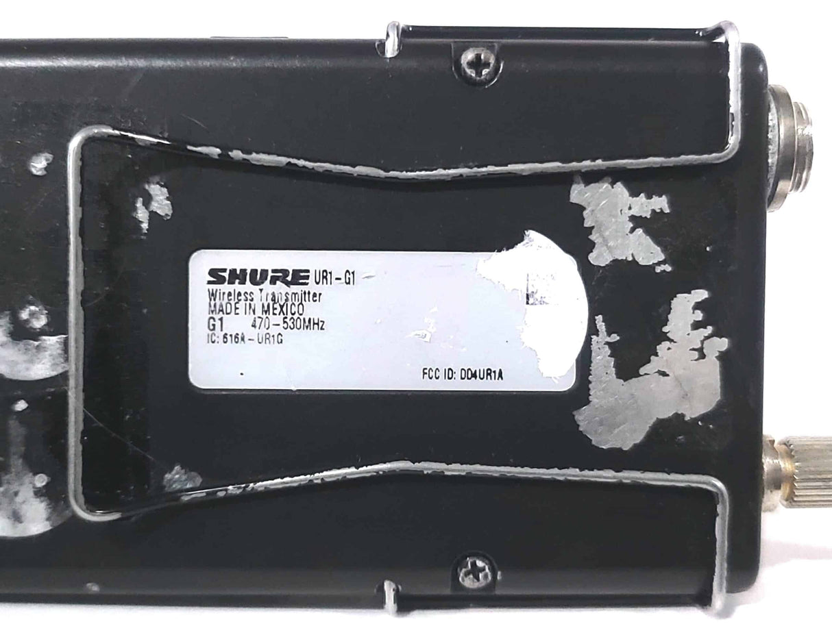 Shure UR1 Wireless Bodypack Transmitter (G1: 470 - 530 MHz) w/ (1) Antenna