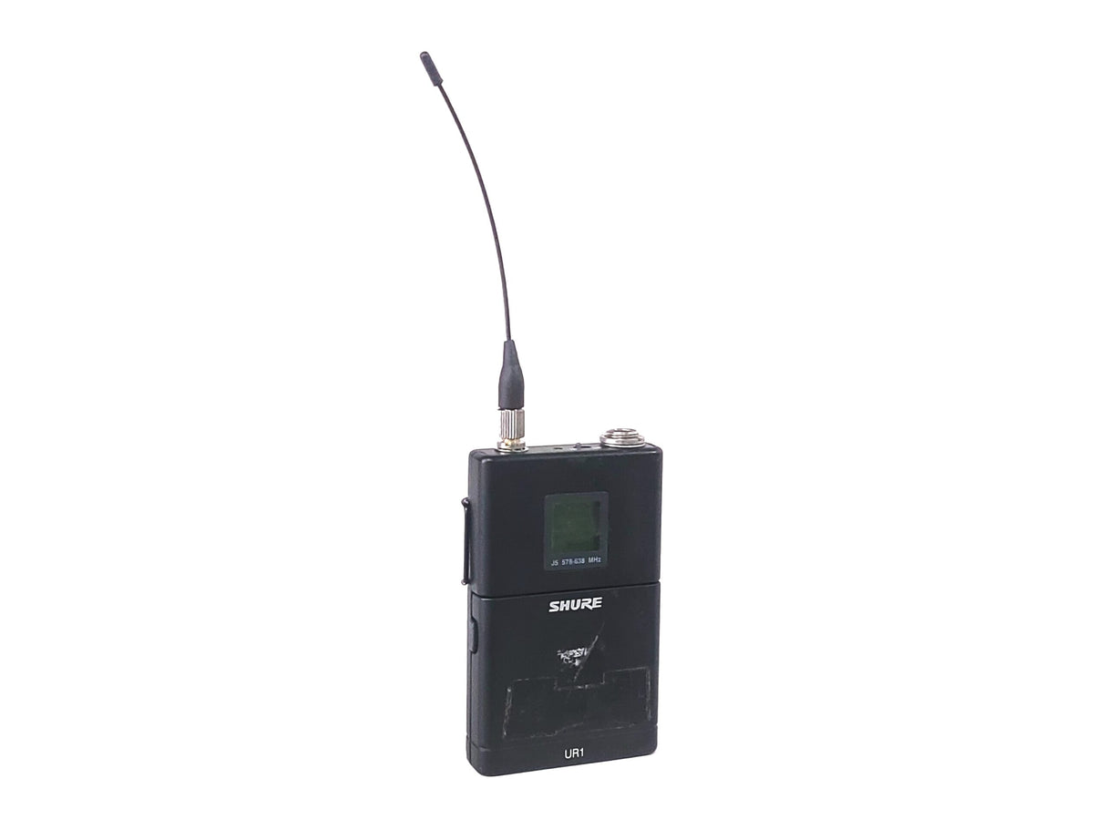 Shure UR1 Wireless Bodypack Transmitter (J5: 578 - 638 MHz) w/ (1) Antenna