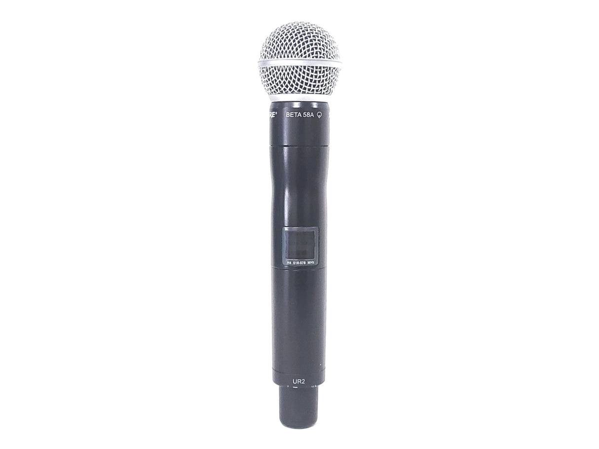 Shure UR2 Wireless Transmitter (H4: 518 - 578 MHz) w/ BETA 58A Mic Capsule