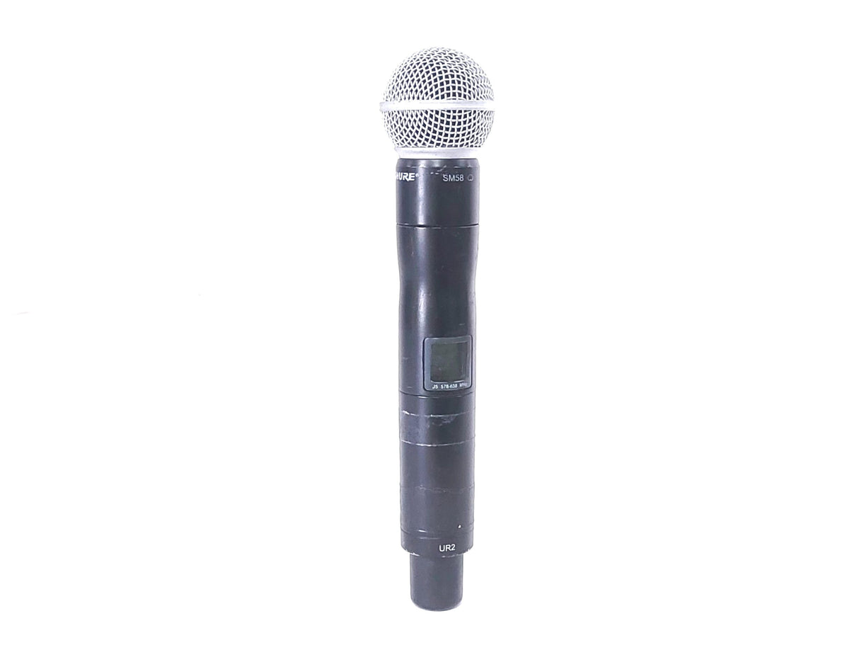 Shure UR2 Wireless Transmitter (J5: 578 - 638 MHz) w/ SM58 Mic Capsule