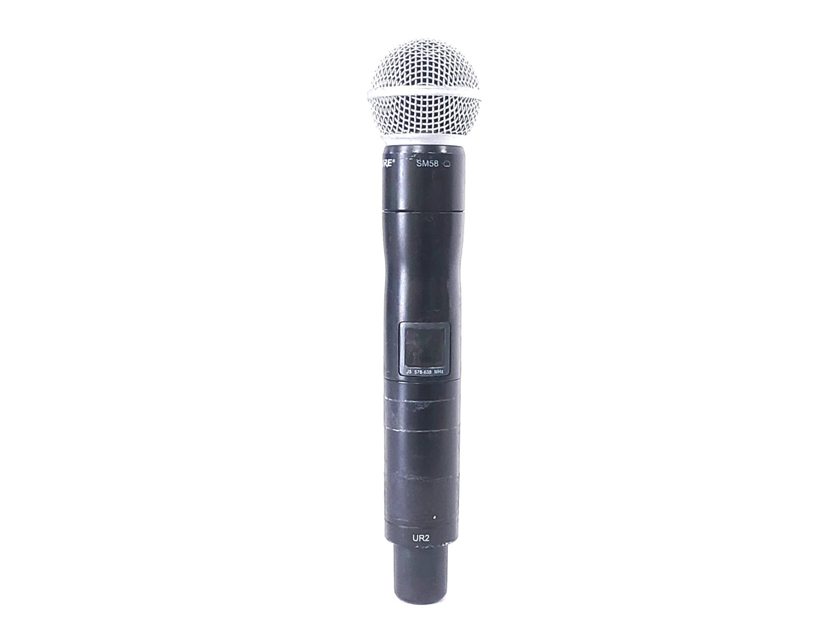 Shure UR2 Wireless Transmitter (J5: 578 - 638 MHz) w/ SM58 Mic Capsule