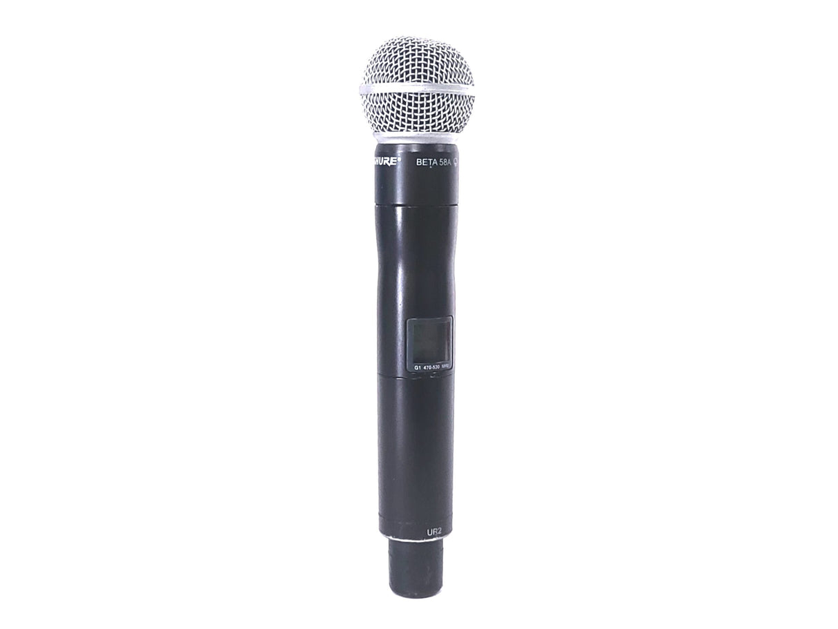 Shure UR2 Wireless Transmitter w/ BETA 58A Mic Capsule (G1: 470 - 530 MHz)