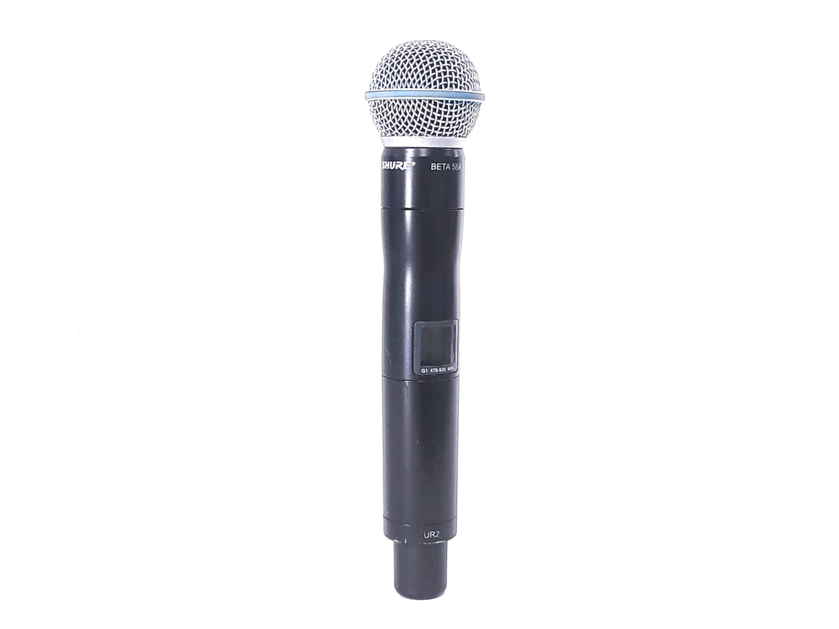 Shure UR2 Wireless Transmitter w/ BETA 58A Mic Capsule (G1: 470 - 530 MHz)