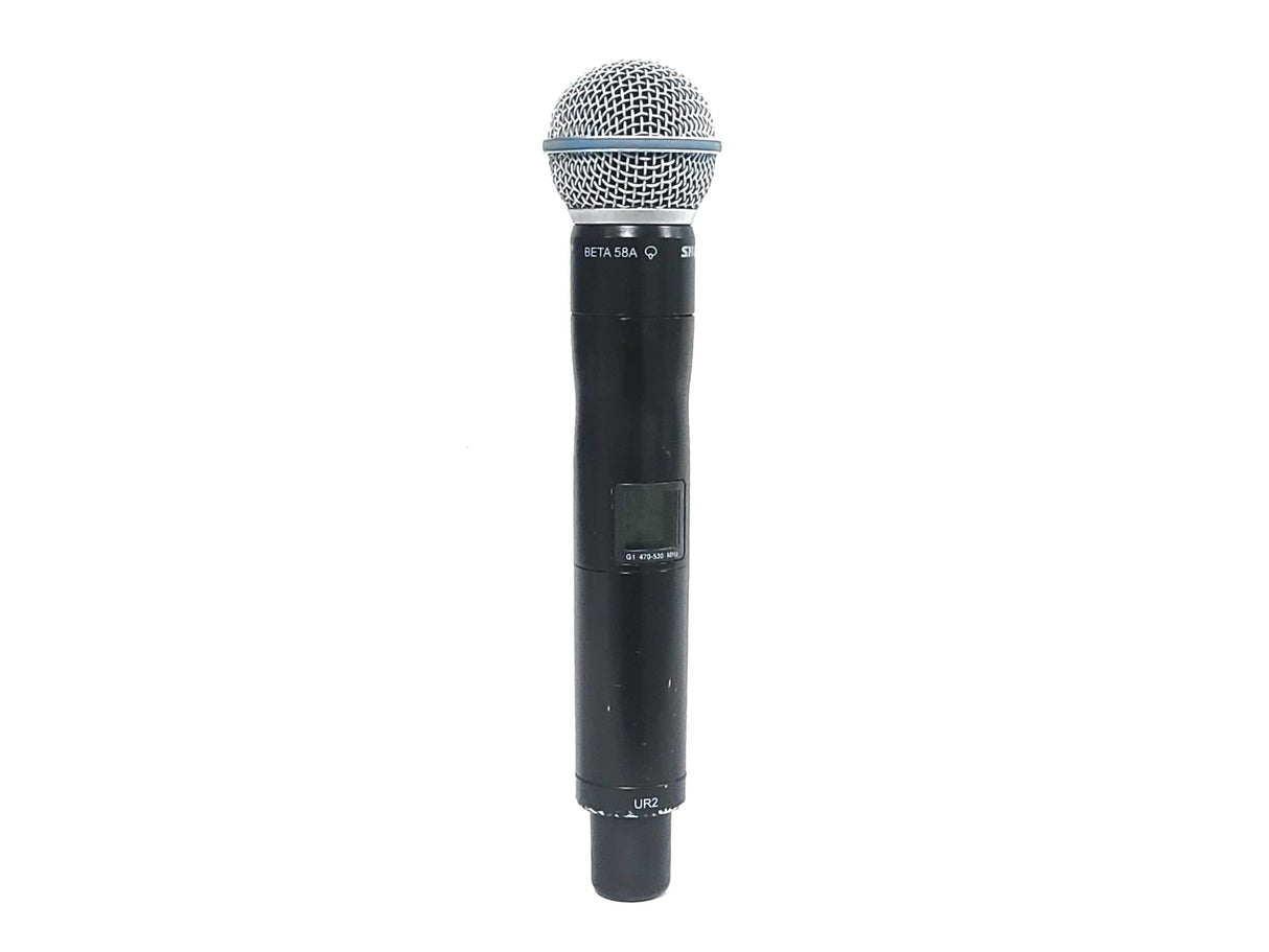 Shure UR2 Wireless Transmitter w/ BETA 58A Mic Capsule (G1: 470 - 530 MHz)