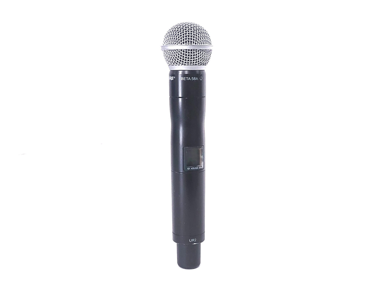 Shure UR2 Wireless Transmitter w/ BETA 58A Mic Capsule (G1: 470 - 530 MHz)