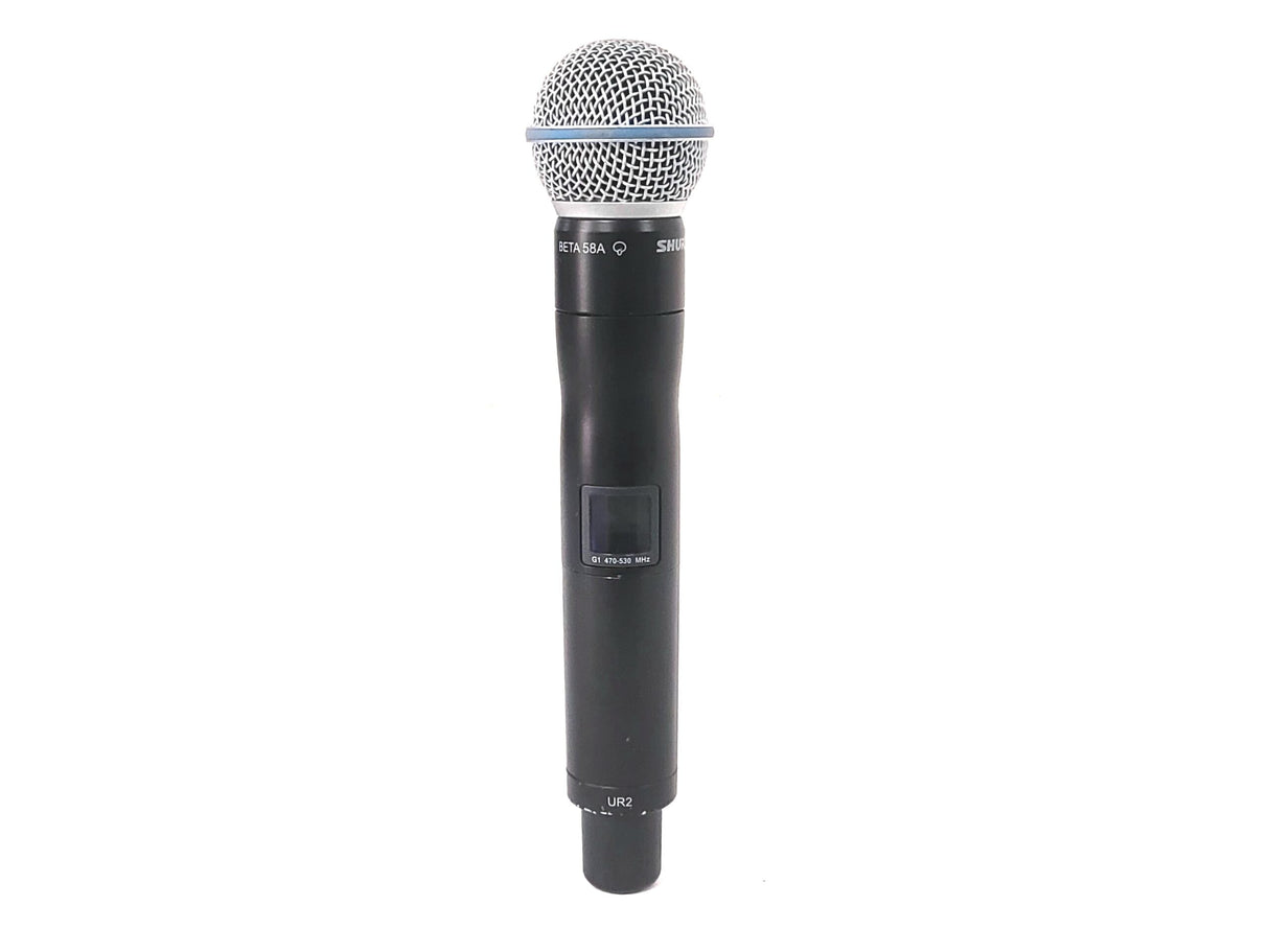 Shure UR2 Wireless Transmitter w/ BETA 58A Mic Capsule (G1: 470 - 530 MHz)