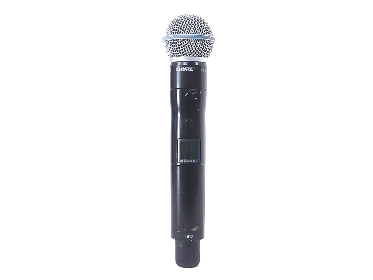 Shure UR2 Wireless Transmitter w/ BETA 58A Mic Capsule (G1: 470 - 530 MHz)