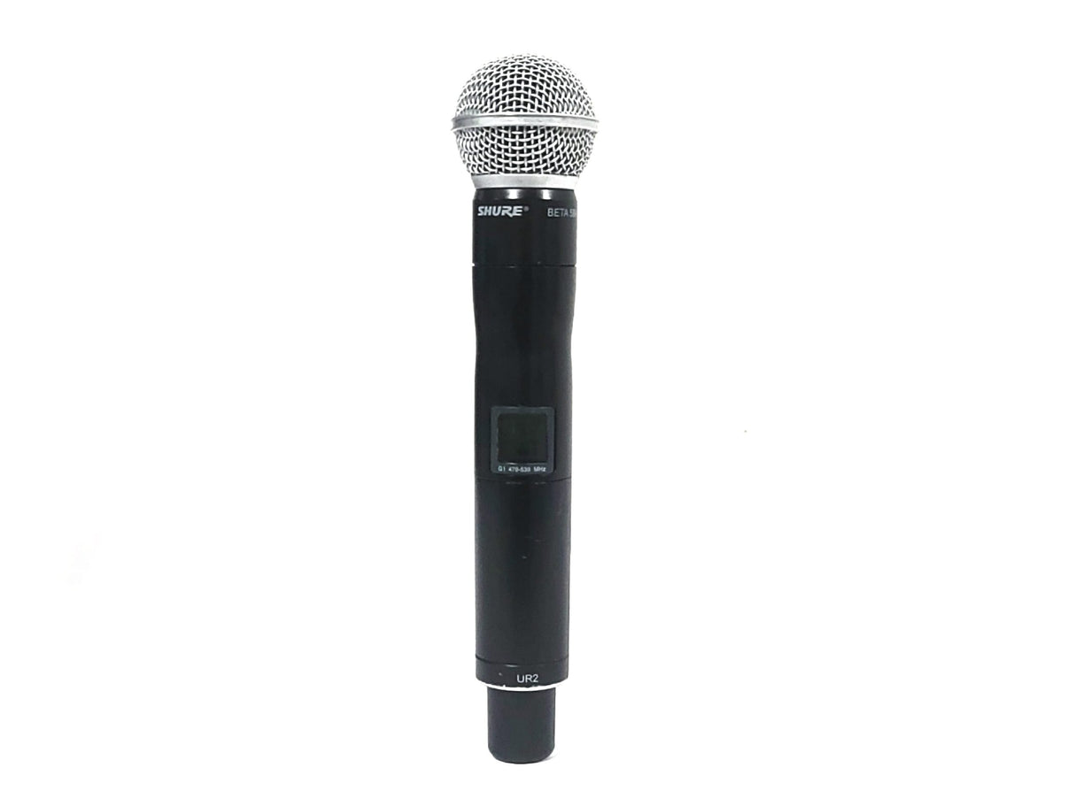 Shure UR2 Wireless Transmitter w/ BETA 58A Mic Capsule (G1 470 - 530 MHz)