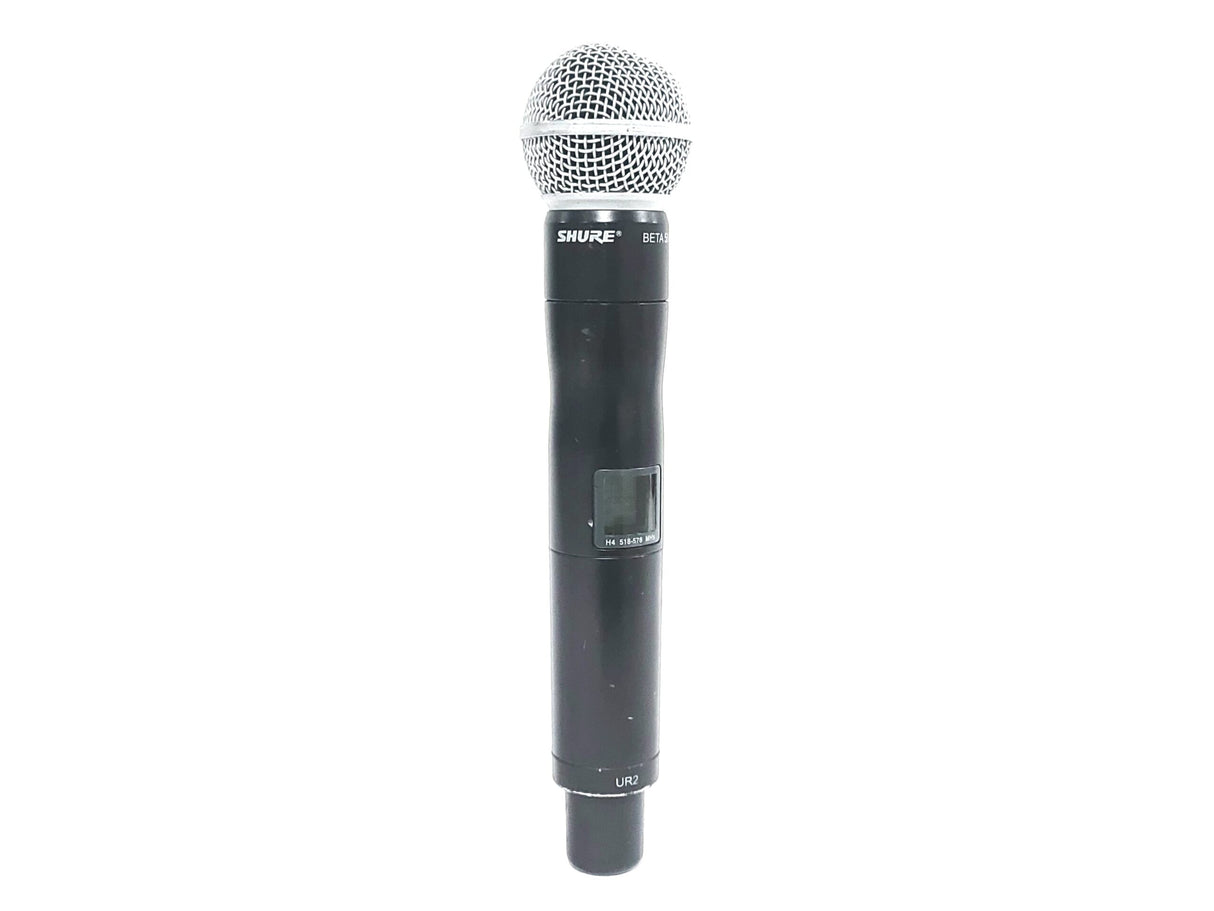 Shure UR2 Wireless Transmitter w/ BETA 58A Mic Capsule (H4: 518 - 578 MHz)