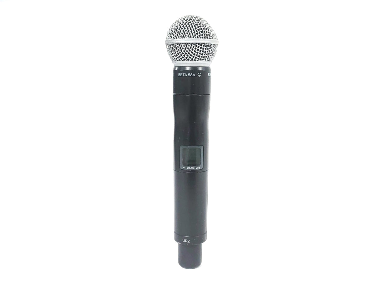 Shure UR2 Wireless Transmitter w/ BETA 58A Mic Capsule (H4: 518 - 578 MHz)