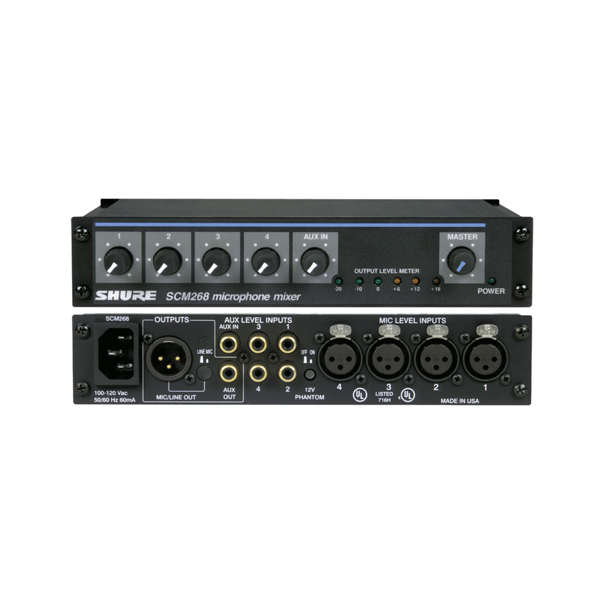 Shure M268 4-Channel Microphone Mixer