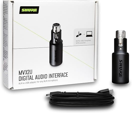 Shure MVX2U XLR-to-USB Signal Adapter