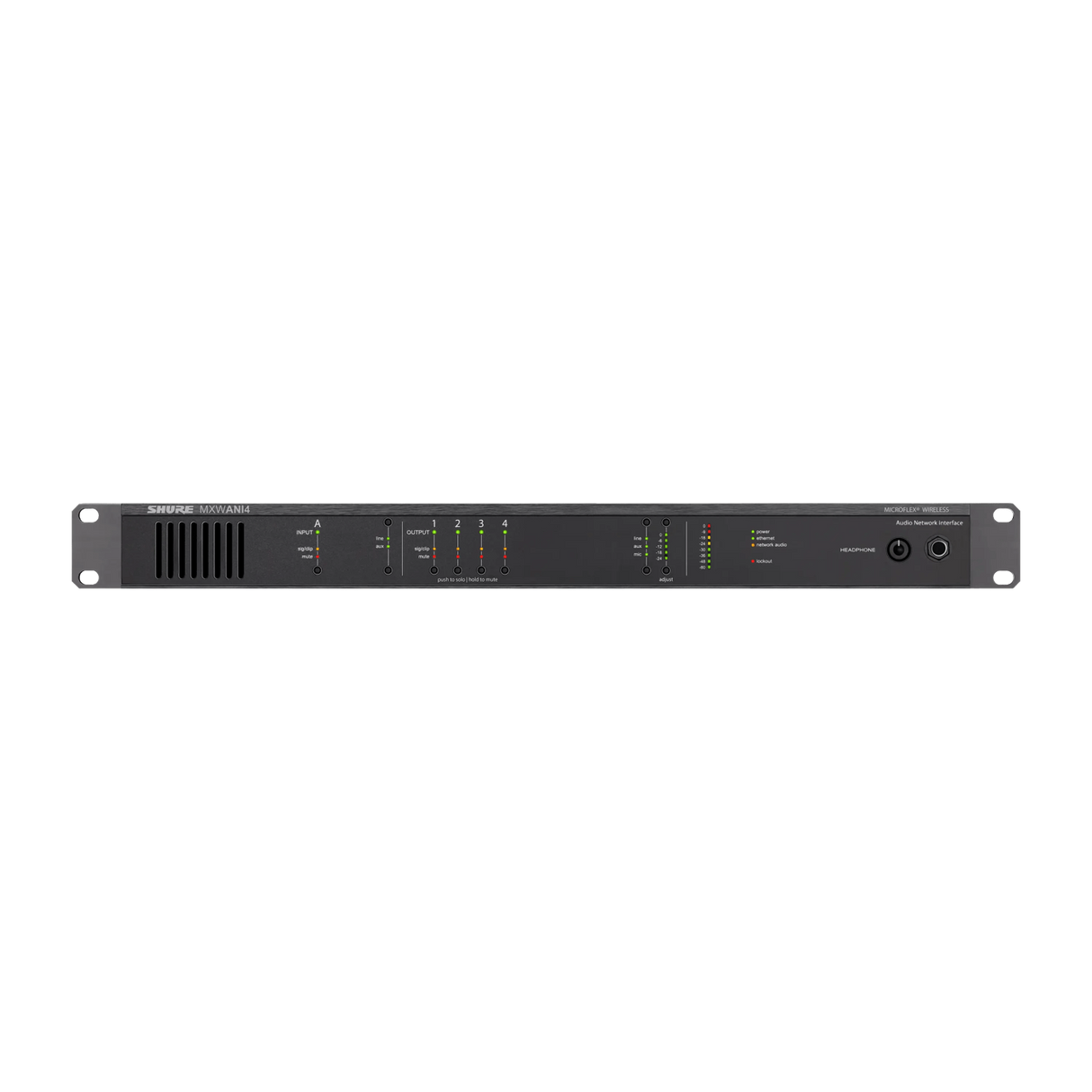 Shure MXWANI4 4-Channel Audio Network Interface