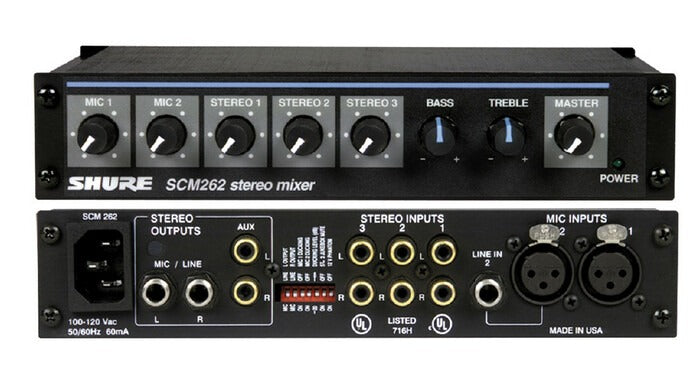 Shure SCM262 Stereo Mixer