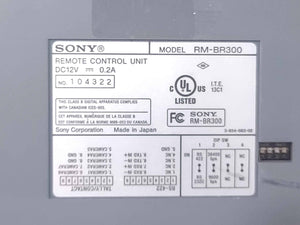 Sony RM-BR300 Remote Control Unit