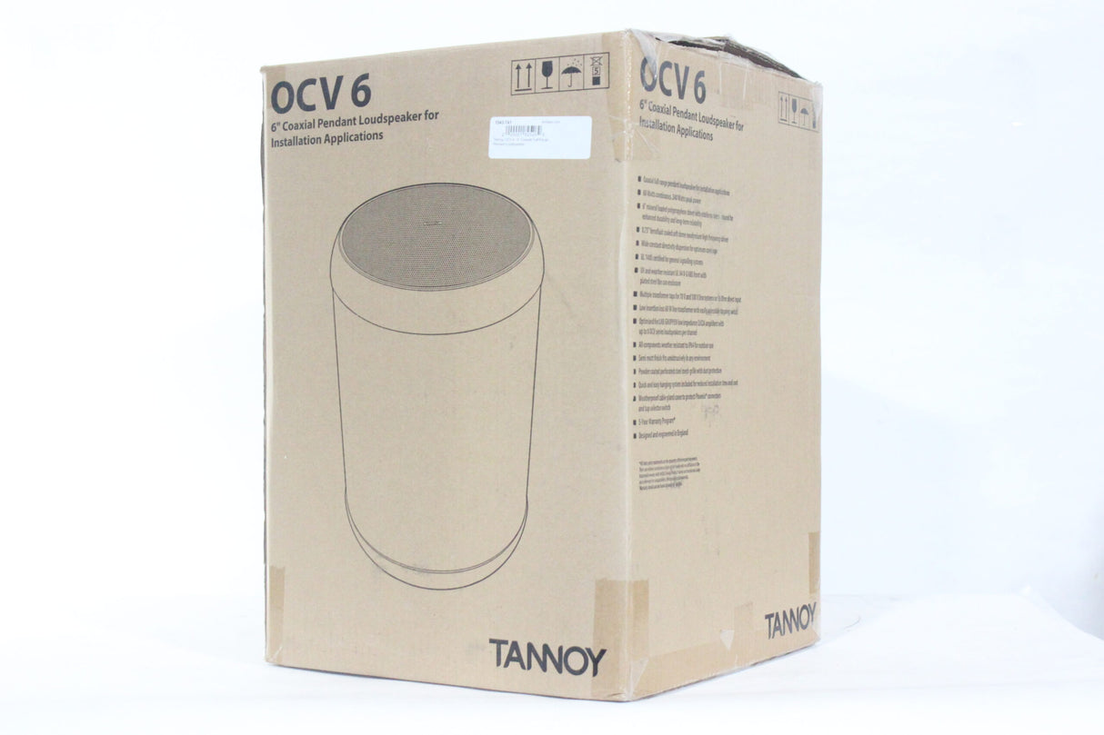 Tannoy OCV 6 6 Coaxial Full-Range Pendant Loudspeaker - 1|Tannoy OCV 6 6 Coaxial Full-Range Pendant Loudspeaker - 2