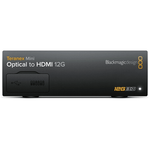 Blackmagic Design BMD-CONVNTRM/MA/OPTH Teranex Mini - Optical to HDMI 12G Front|