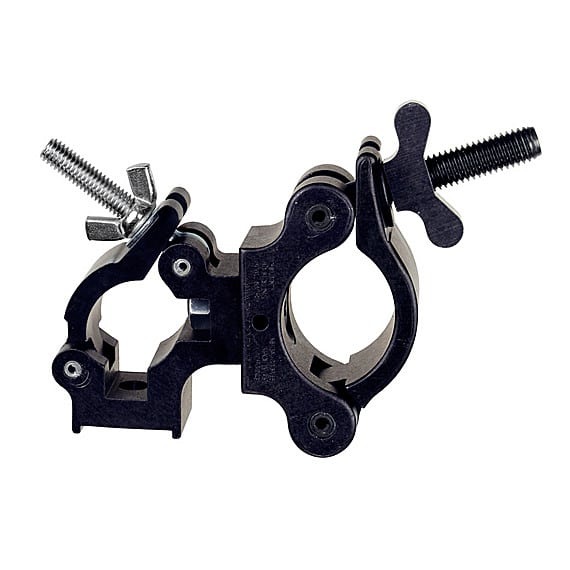 The Light Source Quad Coupler 1.5 Swivel to Mega-Coupler Black Anodized QC1.5B-MLB