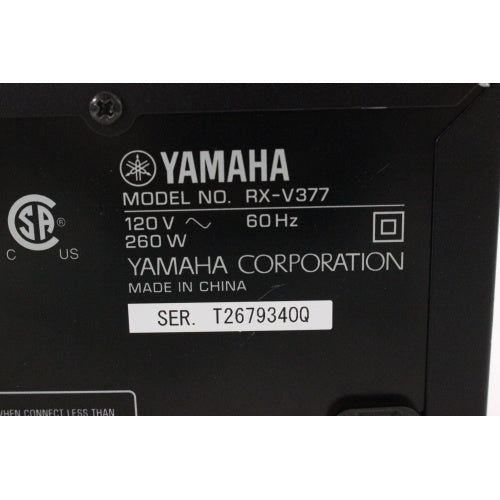 Yamaha RX-V377 AV Receiver