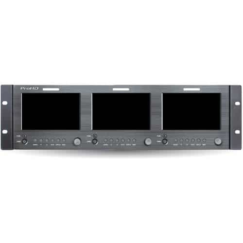 JVC DT-X51Hx3 TRIPLE 5-IN RACK DISPLAY MONITOR w/HDMI MAIN