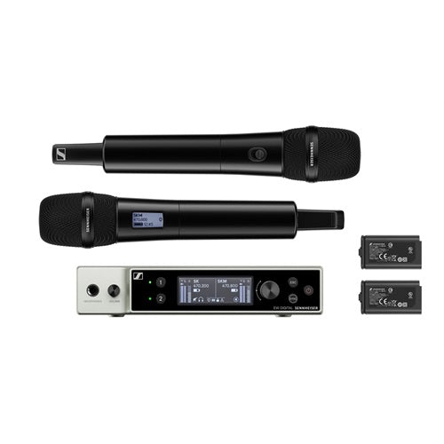 "Sennheiser EW-DX 835-S SET Dual-Channel Digital Wireless System with Two Handheld Mics & MMD 835 Capsules (Q1-9: 470 to 550 MHz)#509300 "