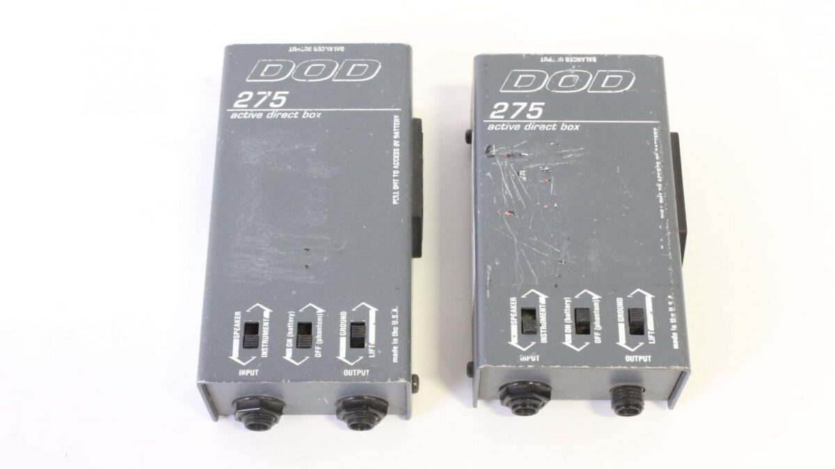 DOD AC 275 Active Direct Box with Switchable Ground Lift and Attenuator  (PAIR)