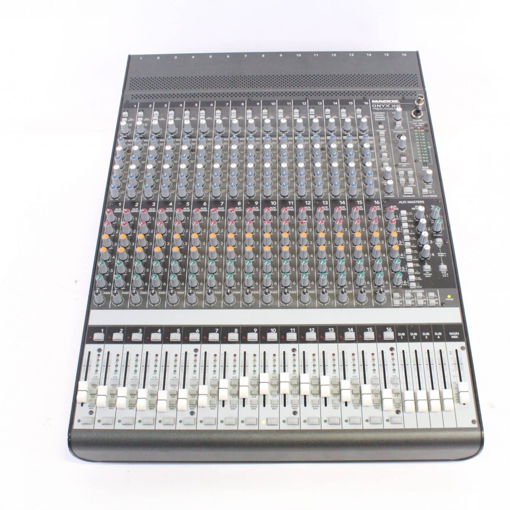 Mackie Onyx 1640 16-Channel Analog Mixer with Perkins EQ & Firewire Option  in Soft Case