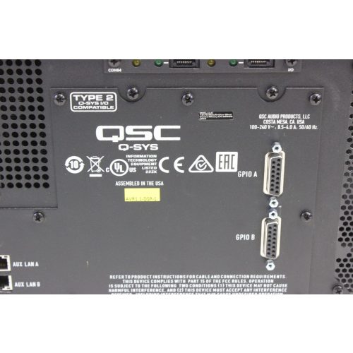 qsc-q-sys-enterprise-core-1100-w-dante-card label