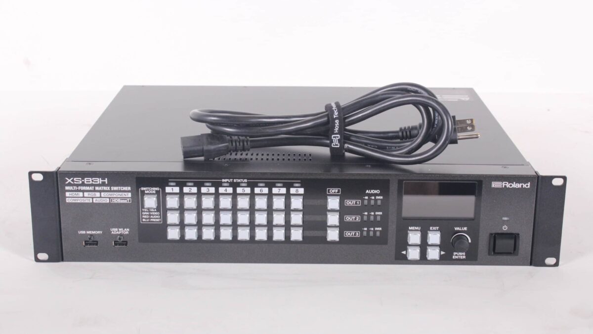 Roland XS-83H 8-in x 3-out Multi-Format AV Matrix Switcher (B