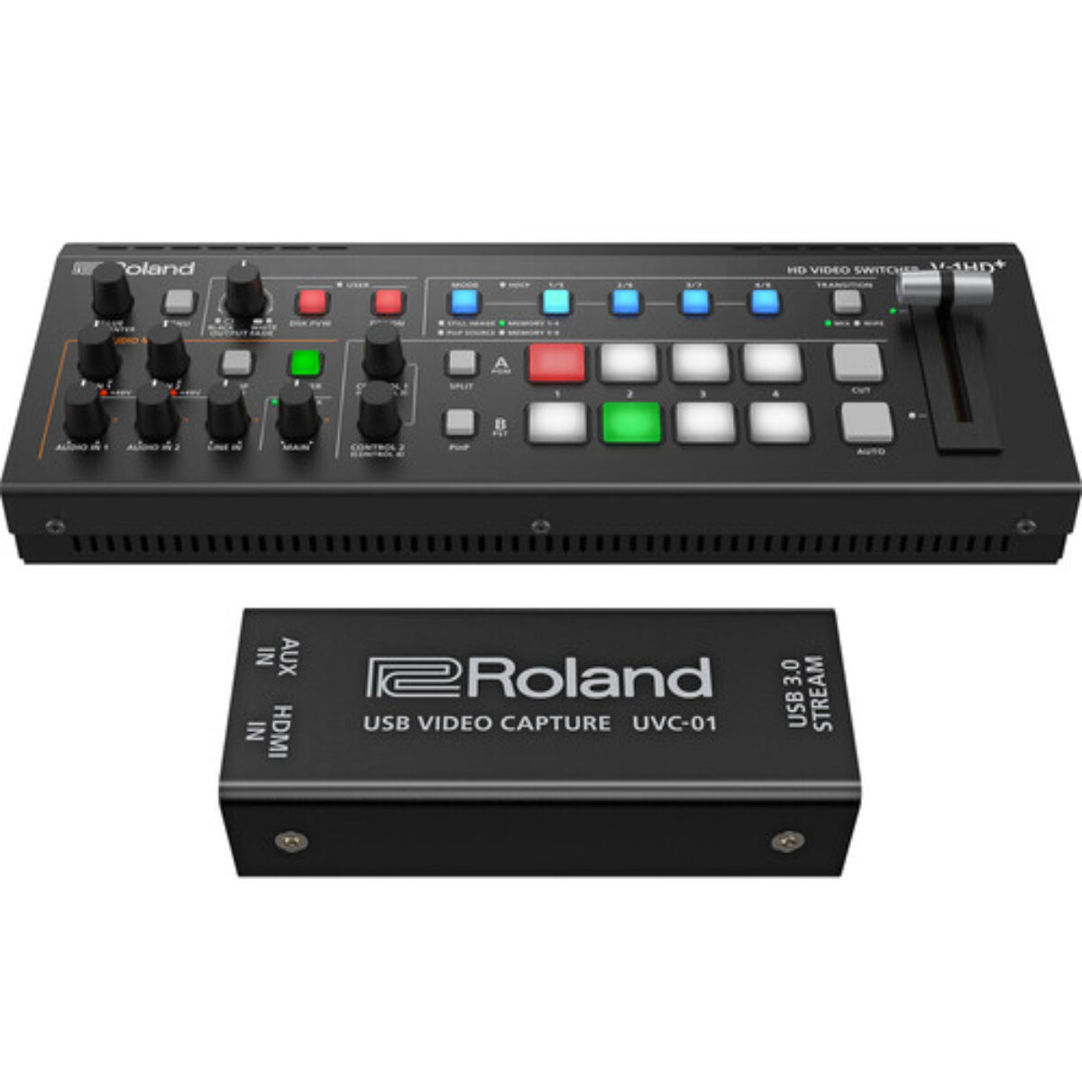 Roland V-1HD+ STR HD Video Switcher - V-1HD+ 4 channel HDMI - Streaming  Bundle w/ UVC-01 · AVGear