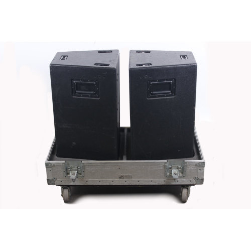 EAW KF300e 3-Way Speakers (Pair) w/ Road Case (FOR PARTS) in case