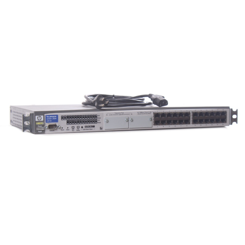 HP ProCurve 2524 J4813A 24-Port Network Switch w/ Rack Ears front1