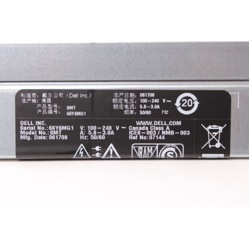 Dell PowerEdge R300 Rack Server label